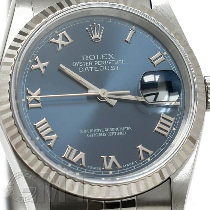 中古)ROLEX ロレックス デイトジャスト 16234 ブルーローマ W番