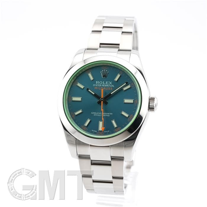 あお出品 中古)ROLEX ロレックス ミルガウス 116400GV Zブルー（商品ID