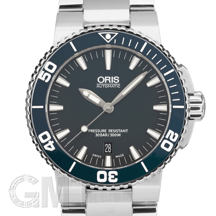 新品)ORIS オリス アクイス デイト ブルー 733 7653 4155 M（商品ID 