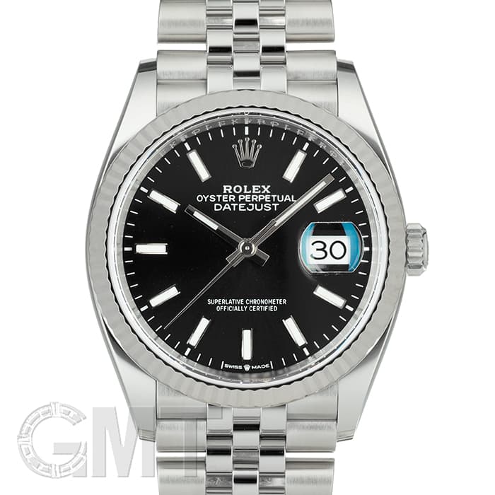 りゅう 中古)ROLEX ロレックス デイトジャスト 36 126234 ブラック ジュビリー