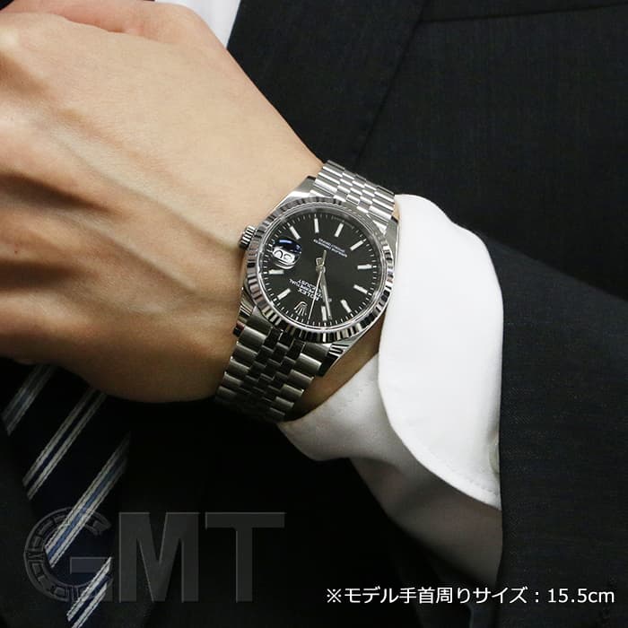 お互い様 中古)ROLEX ロレックス デイトジャスト 36 126234 ブラック ジュビリー