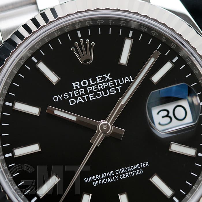 中古)ROLEX ロレックス デイトジャスト 36 126234 ブラック ジュビリー