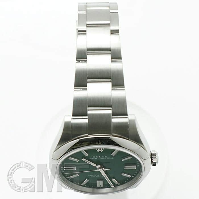 中古)ROLEX ロレックス オイスターパーペチュアル 41 124300 グリーン