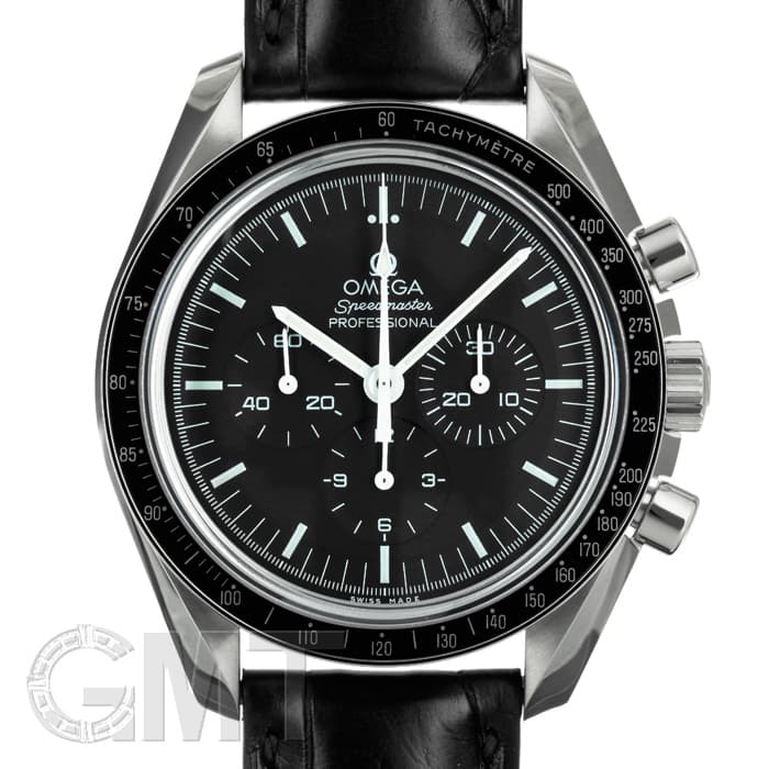 未使用品‼️OMEGA  純正 レザーストラップ ブラック 現行スピードマスター 新品)OMEGA オメガ スピードマスター プロフェッショナル レザーベルト