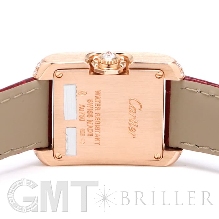 カルティエ Cartier タンク アングレース SM WT100013 K18ピンクゴールド レディース 腕時計 カルティエ Cartier タンク アングレース SM WT100013 K18ピンク