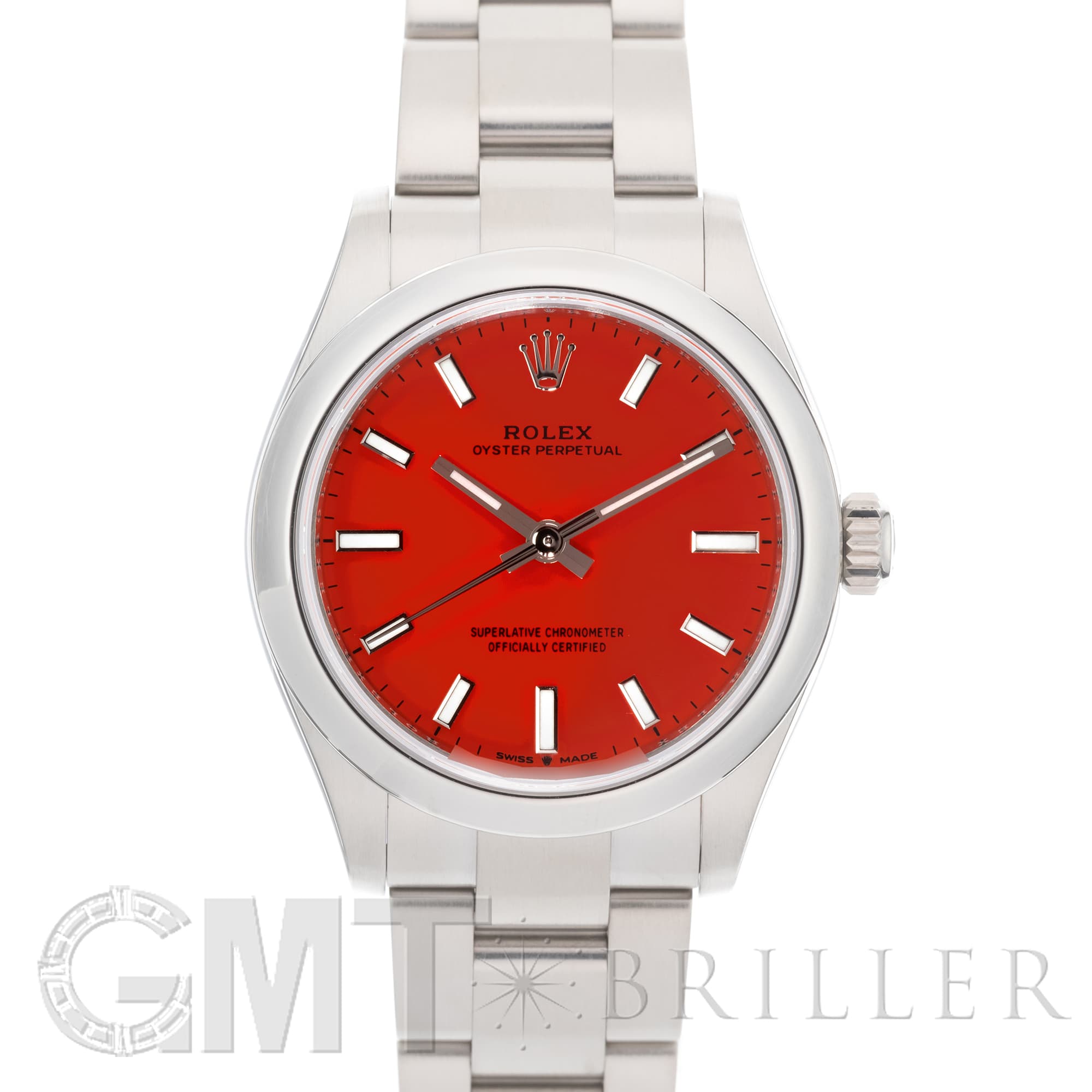 【ROLEX純正 14.00.02】赤レザーオイスターパーペチュアデイトジャス ROLEX純正 14.00.02】赤レザーオイスターパーペチュアデイトジャス