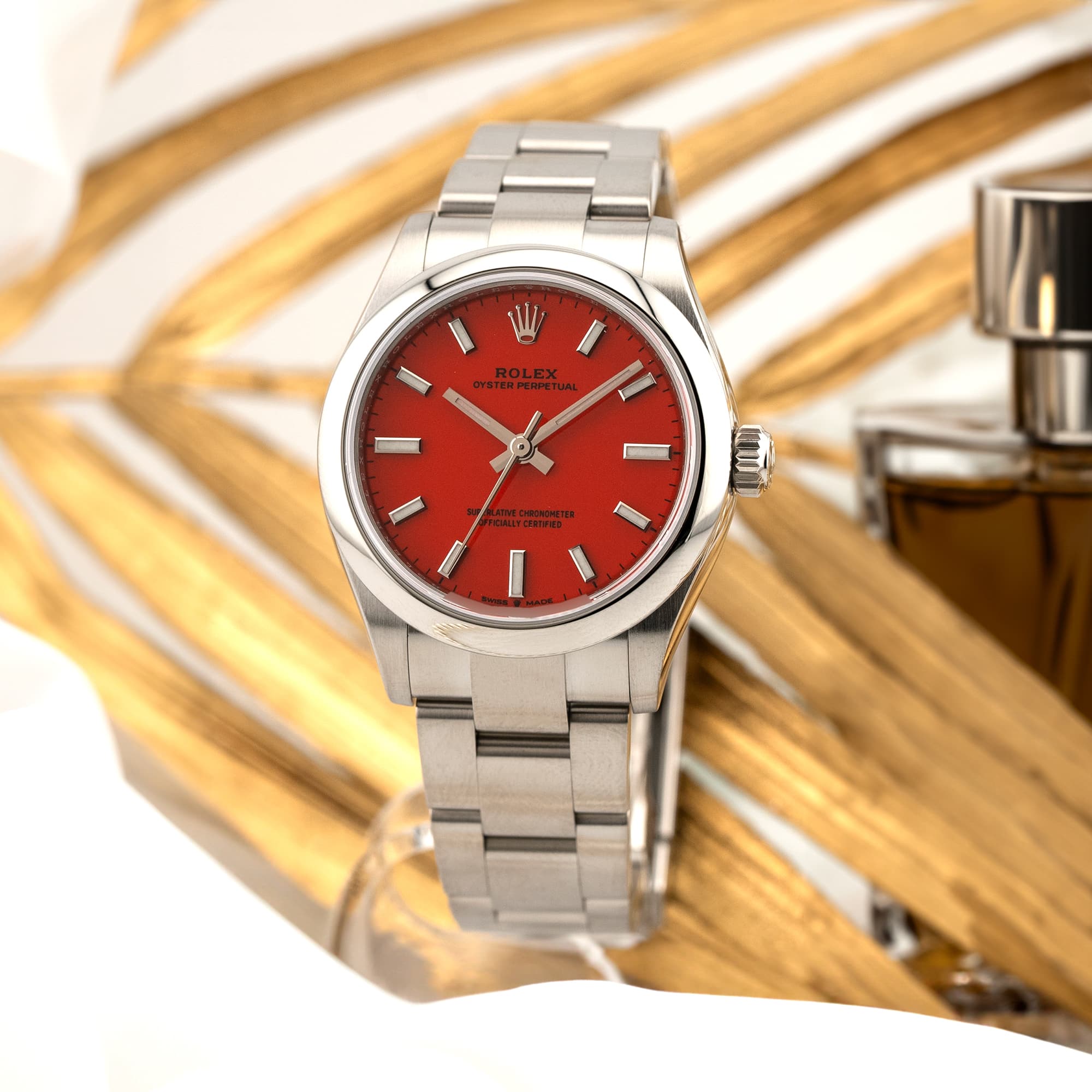 中古)ROLEX ロレックス オイスターパーペチュアル 277200 コーラル