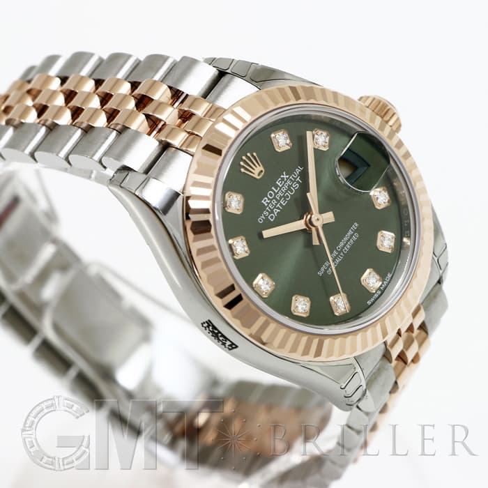 新品)ROLEX ロレックス デイトジャスト 28 279171G オリーブグリーン