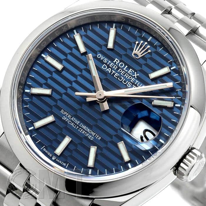 ロレックス ROLEX デイトジャスト 36 126200 ブライトブルー/バー文字  