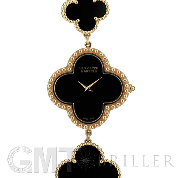 タイムセール！ヴァンクリーフ　アルハンブラ　時計　ブラック Van Cleef & Arpels - タイムセール！ヴァンクリーフ アルハンブラ
