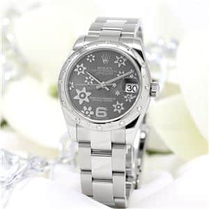 ROLEX ロレックス デイトジャスト 31 178344 グレーフラワー メイン