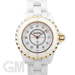 CHANEL シャネル J12 ホワイトセラミック 33mm 11Pダイヤ ピンクゴールドベゼル H2181 メイン
