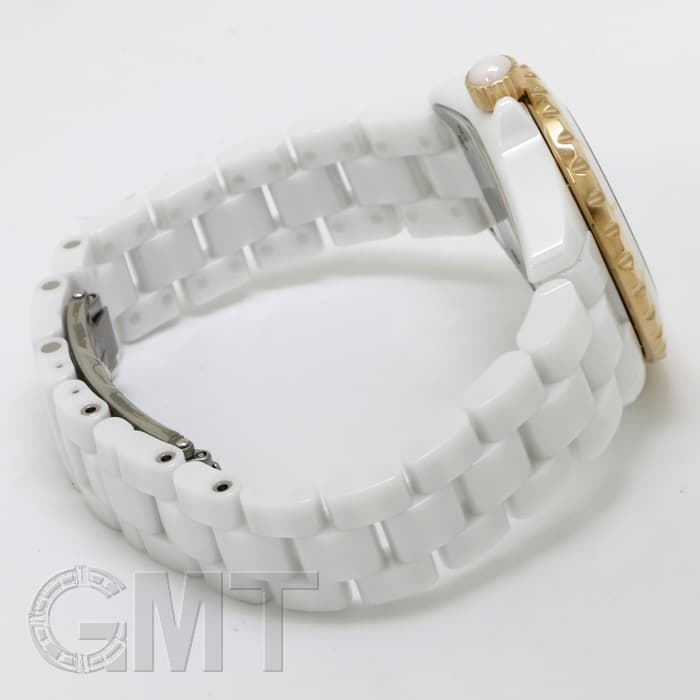 新品)CHANEL シャネル J12 ホワイトセラミック 33mm 11Pダイヤ ピンク