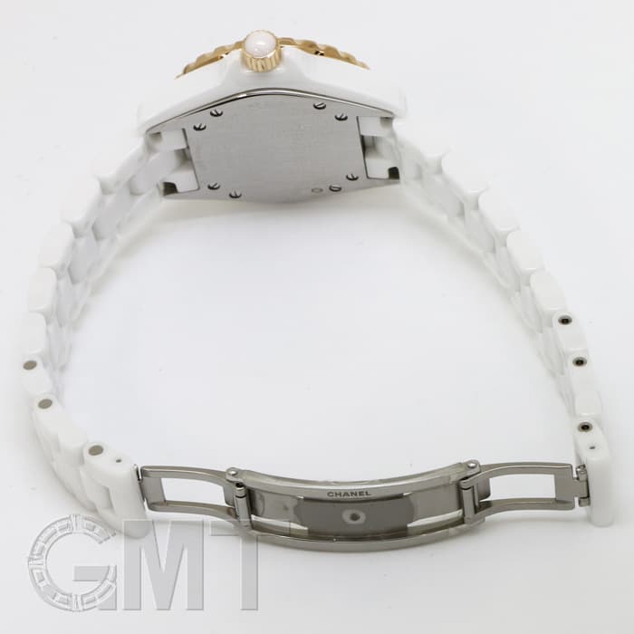 新品)CHANEL シャネル J12 ホワイトセラミック 33mm 11Pダイヤ ピンク