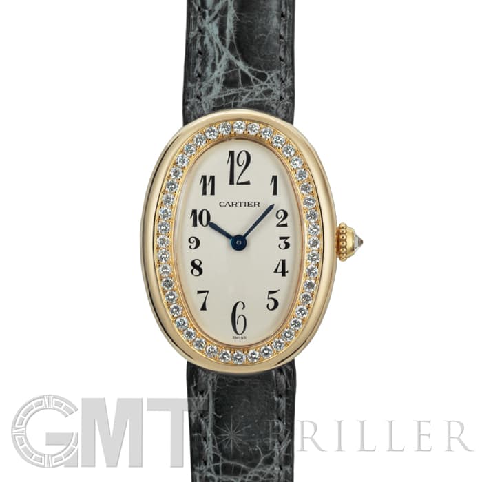 中古)CARTIER カルティエ ベニュワール ベゼルダイヤ YG アラビア