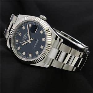 ROLEX ロレックス デイトジャスト 41 126334G ブルー 10Pダイヤ オイスターブレスレット メイン