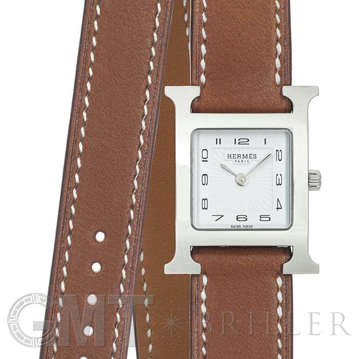 新品)HERMES エルメス Hウォッチ ドゥブルトゥール HH1.210.131.VB341