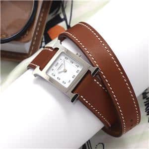 新品)HERMES エルメス Hウォッチ ドゥブルトゥール HH1.210.131.VB341