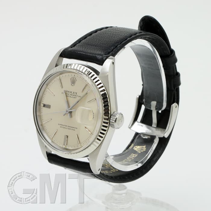 中古)ROLEX ロレックス デイトジャスト 1601 シルバー レザー（商品ID