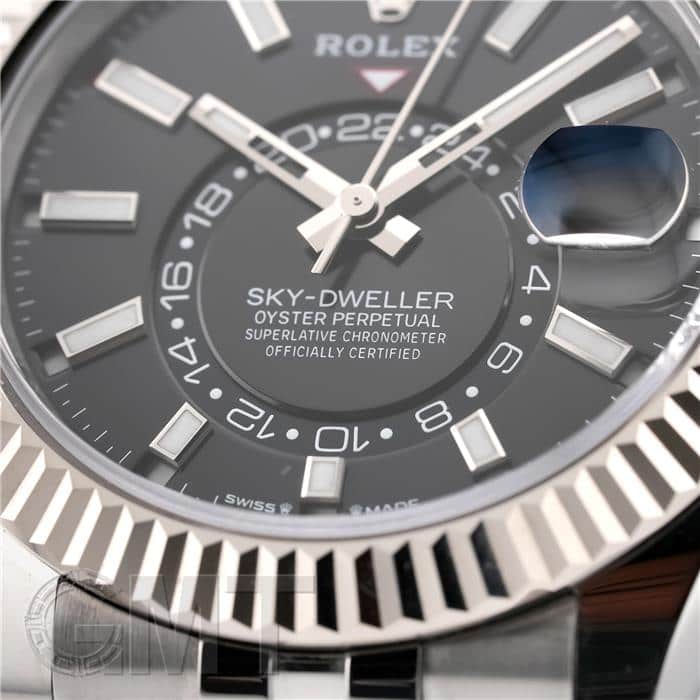中古)ROLEX ロレックス スカイドゥエラー 336934 ブラック ジュビリー