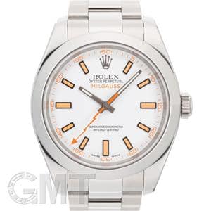 新品未使用　ロレックス　ミルガウス　掛け時計　非売品 中古)ROLEX ロレックス ミルガウス 116400 ホワイト（商品ID
