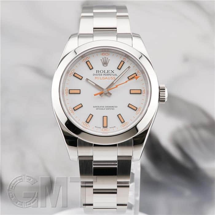 ロレックス ミルガウス 箱 説明書付き 外箱破れあり ROLEX ロレックス ミルガウス 116400 ブラック メンズ 自動巻き