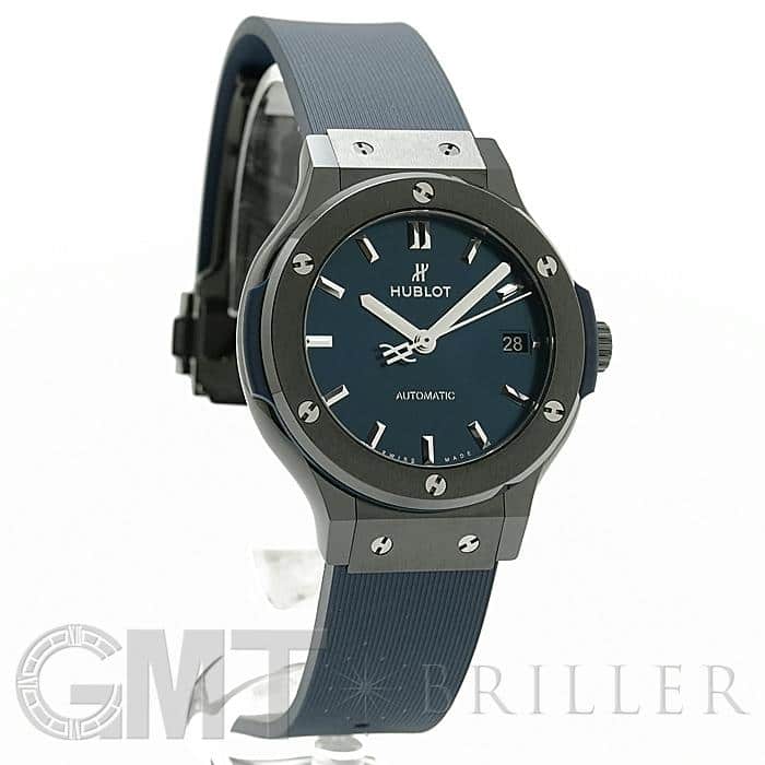 【美品】HUBLOT　クラシックフュージョン　セラミックブルー 新品)HUBLOT ウブロ クラシック フュージョン セラミックブルー 38mm