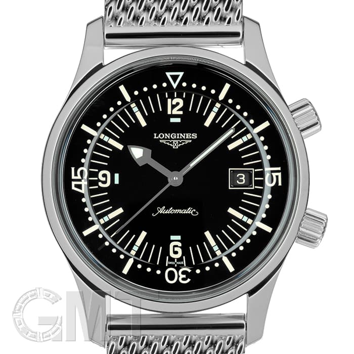 中古)LONGINES ロンジン ヘリテージ レジェンド ダイバー メッシュ