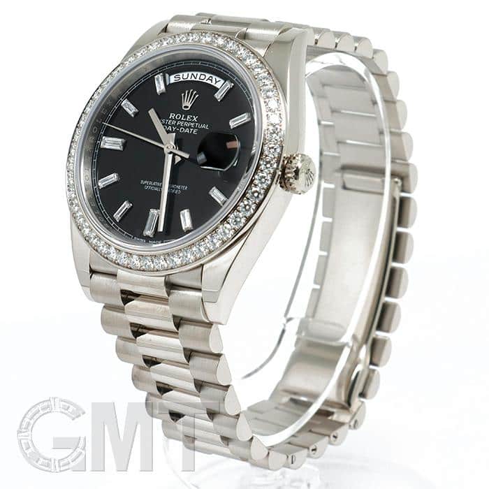 中古)ROLEX ロレックス デイデイト 40 228349RBR ブラック（商品ID