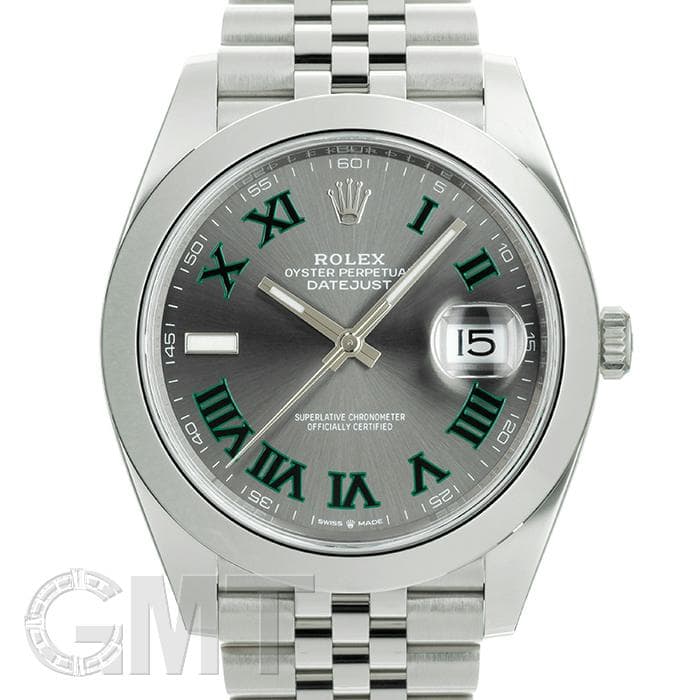 中古)ROLEX ロレックス デイトジャスト 41 126300 スレート ローマ