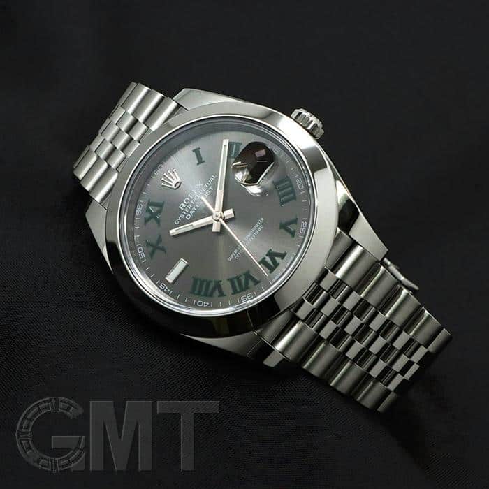 中古)ROLEX ロレックス デイトジャスト 41 126300 スレート ローマ