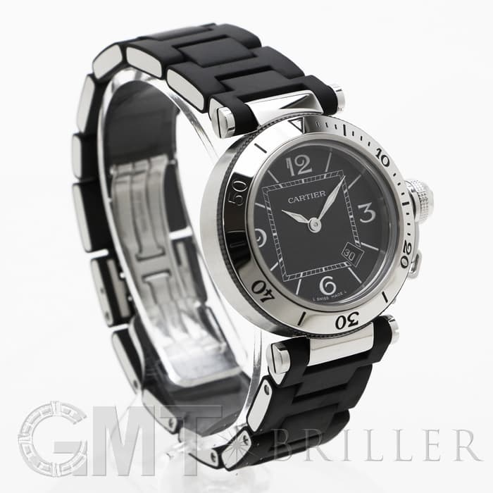 中古)CARTIER カルティエ パシャ シータイマー 33mm ブラック W3140003 中古)CARTIER カルティエ パシャ シータイマー 33mm ブラック W3140003