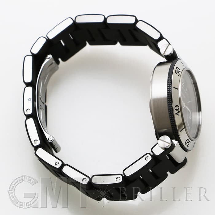 カルティエ Cartier パシャ シータイマー 中古)CARTIER カルティエ パシャ シータイマー 33mm ブラック