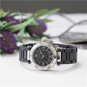 中古)CARTIER カルティエ パシャ シータイマー 33mm ブラック W3140003