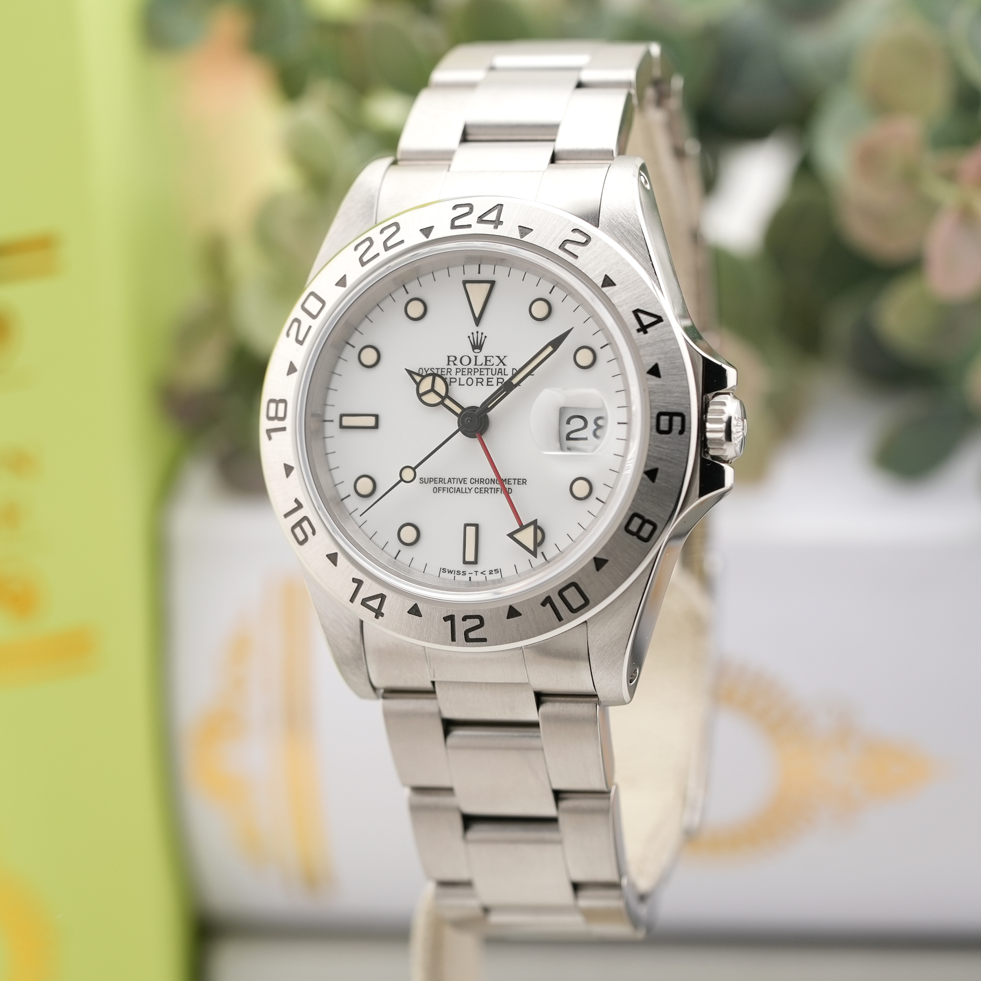 中古)ROLEX ロレックス エクスプローラー II 16570 ホワイト 
