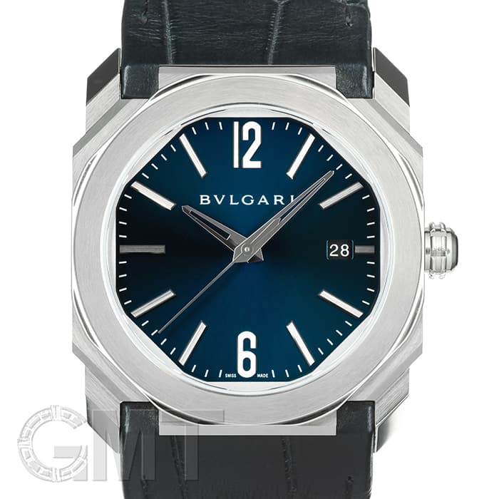新品)BVLGARI ブルガリ オクト ソロテンポ ブルー BGO38C3SLD（商品ID