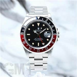 ROLEX ロレックス GMTマスター II 16710 ブラック/レッド シングルバックル メイン