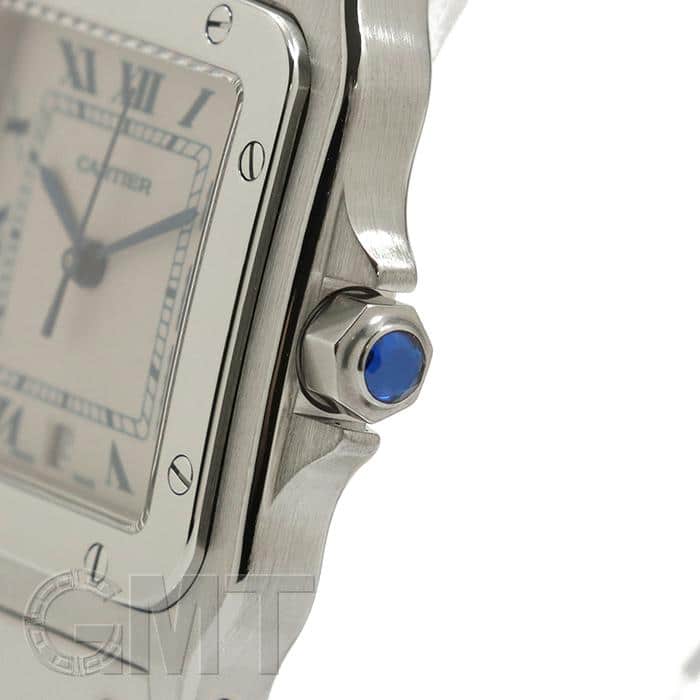 カルティエ　サントスガルベLM 　コマ　16mm 中古)CARTIER カルティエ サントス ガルベ LM W20040D6（商品ID
