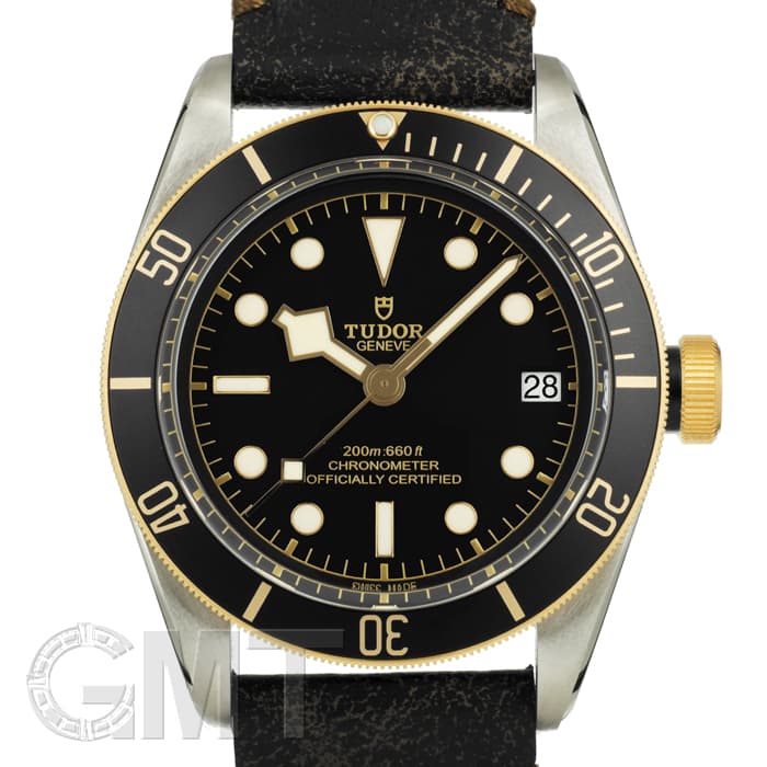 新品)TUDOR チューダー ヘリテージブラックベイ S&G M79733N レザー