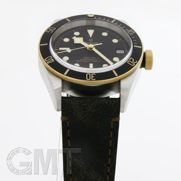 新品)TUDOR チューダー ヘリテージブラックベイ S&G M79733N レザー