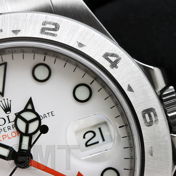 中古)ROLEX ロレックス エクスプローラー II 216570 ホワイト ベゼル