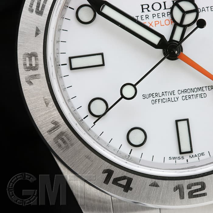 中古)ROLEX ロレックス エクスプローラー II 216570 ホワイト ベゼル
