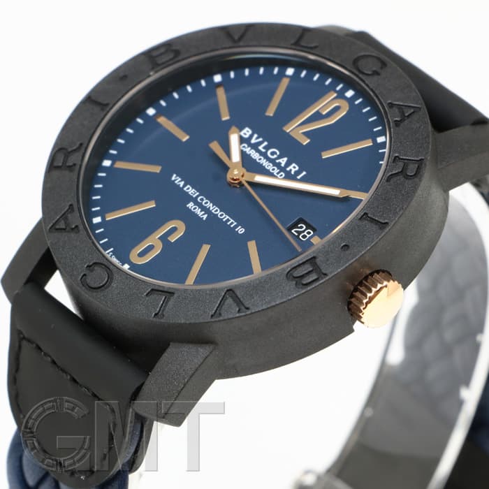 新品)BVLGARI ブルガリ ブルガリ・ブルガリ カーボンゴールド ブルー