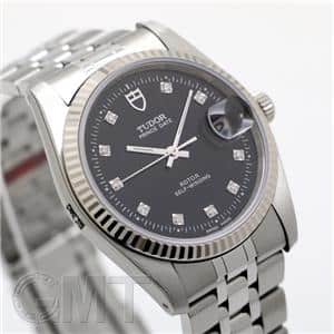 新品)TUDOR チューダー プリンス デイト M74034 ブラック 10Pダイヤ