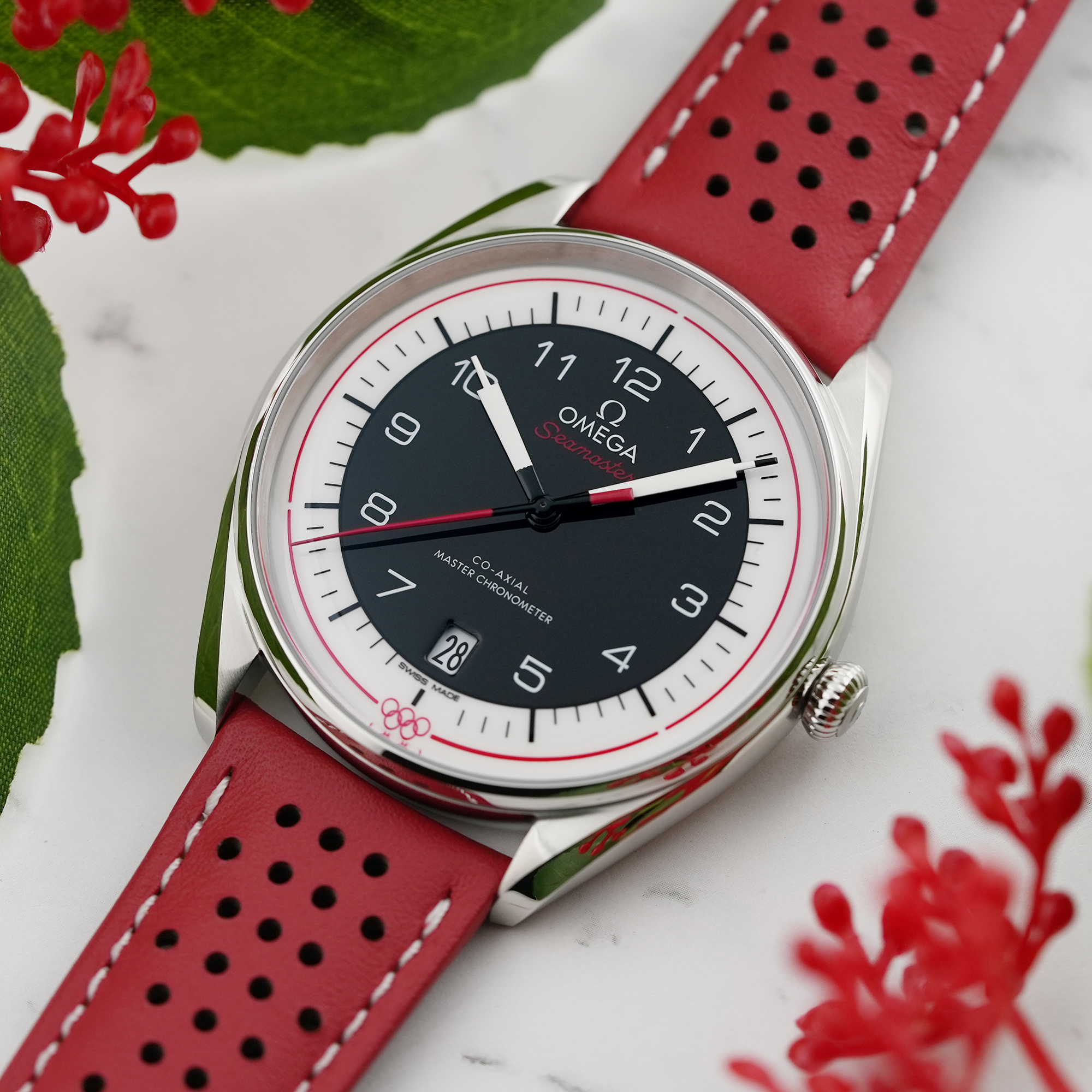 新品)OMEGA オメガ シーマスター オリンピック オフィシャルタイム