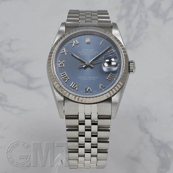 中古)ROLEX ロレックス デイトジャスト 16234 ブルーローマ