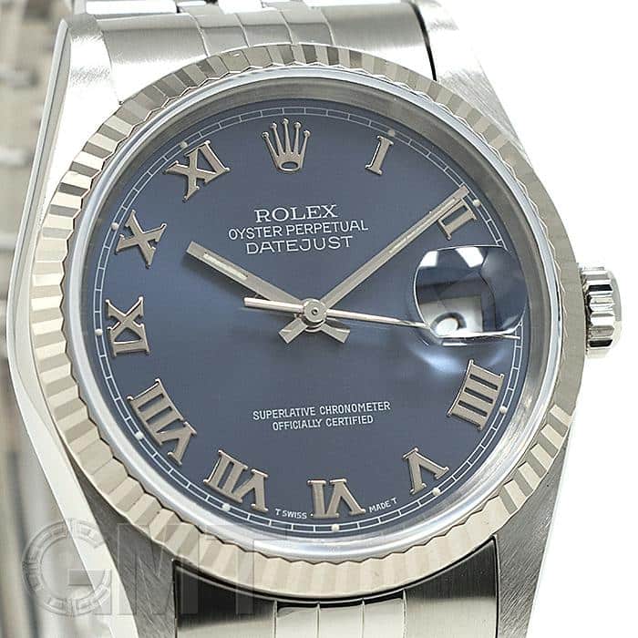 中古)ROLEX ロレックス デイトジャスト 16234 ブルーローマ トリチウム