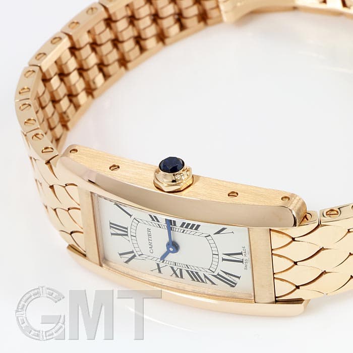 カルティエ タンクアメリカンSM PG W2620031 PG･RG クォーツ 新品)CARTIER カルティエ タンク アメリカン SM W2620031（商品ID
