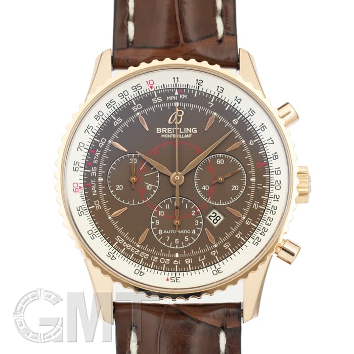中古)BREITLING ブライトリング モンブリラン ブラウン レッド