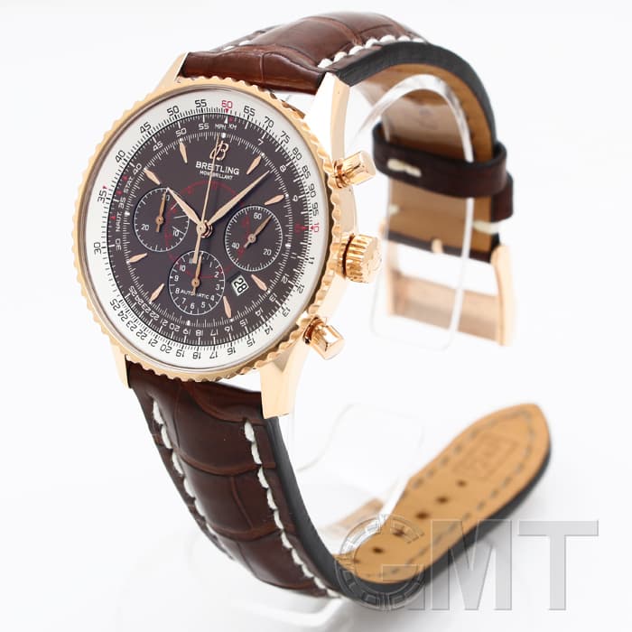 中古)BREITLING ブライトリング モンブリラン ブラウン レッドゴールド